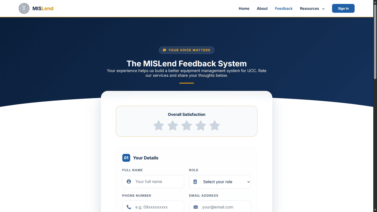 Equipment Borrowing System - MISLend — image 8 of 8
