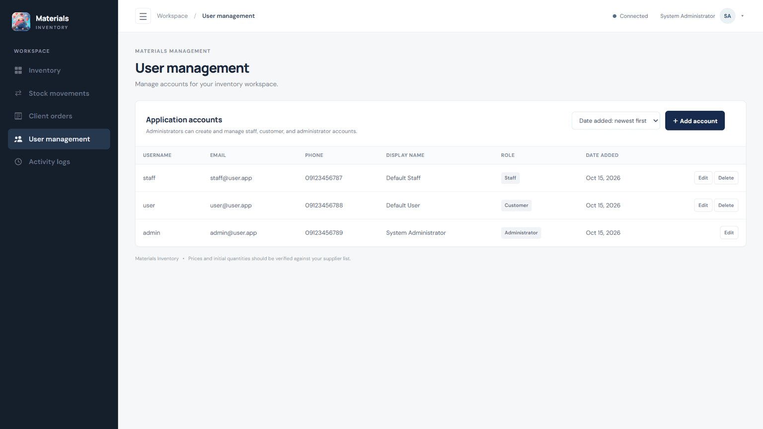 Material Sales Inventory — image 3 of 4